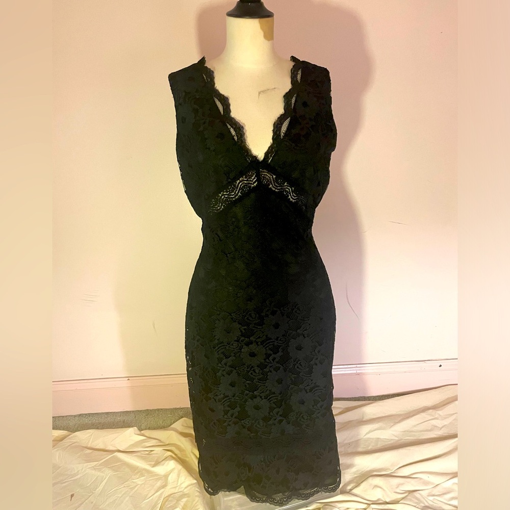 Gorgeous Black lace cocktail dress by White House Black Market